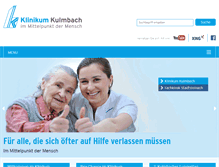 Tablet Screenshot of klinikum-kulmbach.de